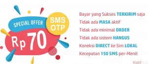 Harga Kode SMS OTP Verifikasi Semua Operator di Indonesia
