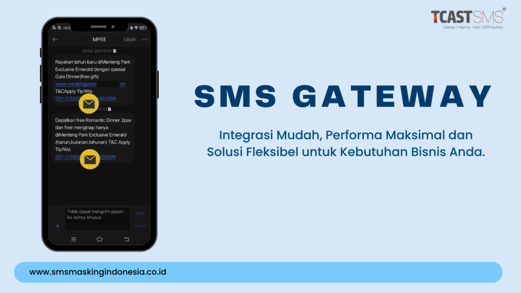 menggunakan sms gateway dan whatsapp gateway